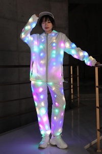 Abbigliamento da ballo a LED all'ingrosso <span class=keywords><strong>in</strong></span> abiti luminosi set <span class=keywords><strong>Costume</strong></span> da illuminazione colorato LED flash dance wear per uomo e donna - Product Image 2