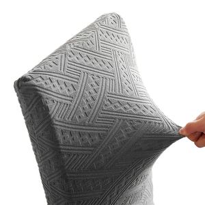 Funda de Silla Jacquard para Boda, 2 Piezas, Elástica, de Spandex, para la Mitad del Asiento de Silla de Comedor, para Banquete - Product Image 4