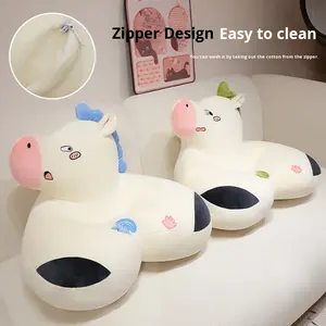 Jouets de cheval en peluche multifonctionnels Oreiller de lit en peluche super doux Remplissage en coton PP pour adultes pour lire et regarder - Product Image 6