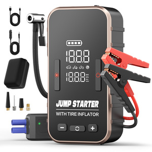 <b>Car</b> Jump Starter With Tire Inflator 12V Digital Display 300A Peak Current Portable Emergency Power - Product Image 1