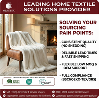 Couverture en polaire flanelle unie et moelleuse Orvetex, article essentiel confortable de poids moyen, très vendue
