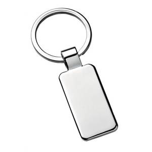 Portachiavi Rettangolare Stretto in Lega con Stampa UV e Offset, Moschettone Portafoto Digitale - Product Image 1