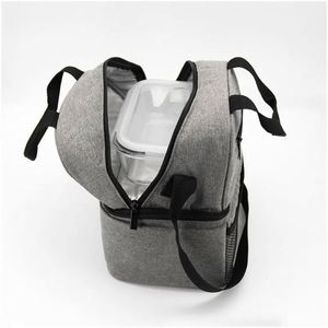 Thermal Cooler Bag WIth Shoulder Strap Oxford Cloth Picnic Portable <b>Insulated</b> Bag <b>Lunch</b> <b>Box</b> Picnic Basket Waterproof - Product Image 4
