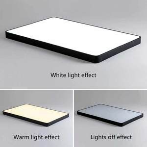 Đèn trần hiện đại đơn giản 24W <span class=keywords><strong>48W</strong></span> 60W 72W, đèn phòng khách hình chữ nhật, đèn panel LED đen trắng - Product Image 5