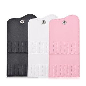 KADS 16-Slot Nail <b>Drill</b> <b>Bit</b> Organizer Bag PU Leather Portable Manicure Tool Storage <b>Case</b> for Nail Art Salon Use - Product Image 1