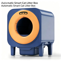 Bac à litière intelligent pour chat avec caméra vidéo HD 24h/24, interaction vocale, vision nocturne, détection de mouvement, nettoyage automatique, nettoyage facile, UV