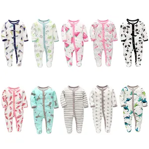 A Grade Cloth 100% Cotton Baby Romper for Babies Boy Pajamas Breathable Footless Pajamas Comfortable Baby Clothes