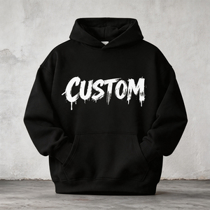Hoodie personnalisé à capuche zippé court, coupe carrée, 100% coton épais, broderie en relief, MOQ 1 - Product Image 1