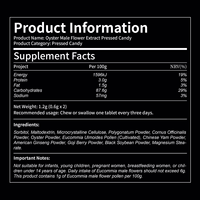 Comprimés énergétiques pour hommes OYSTER, bonbons à l'extrait naturel d'huître, supplément de zinc, stimulant de vitalité, marque privée, fournisseur mondial