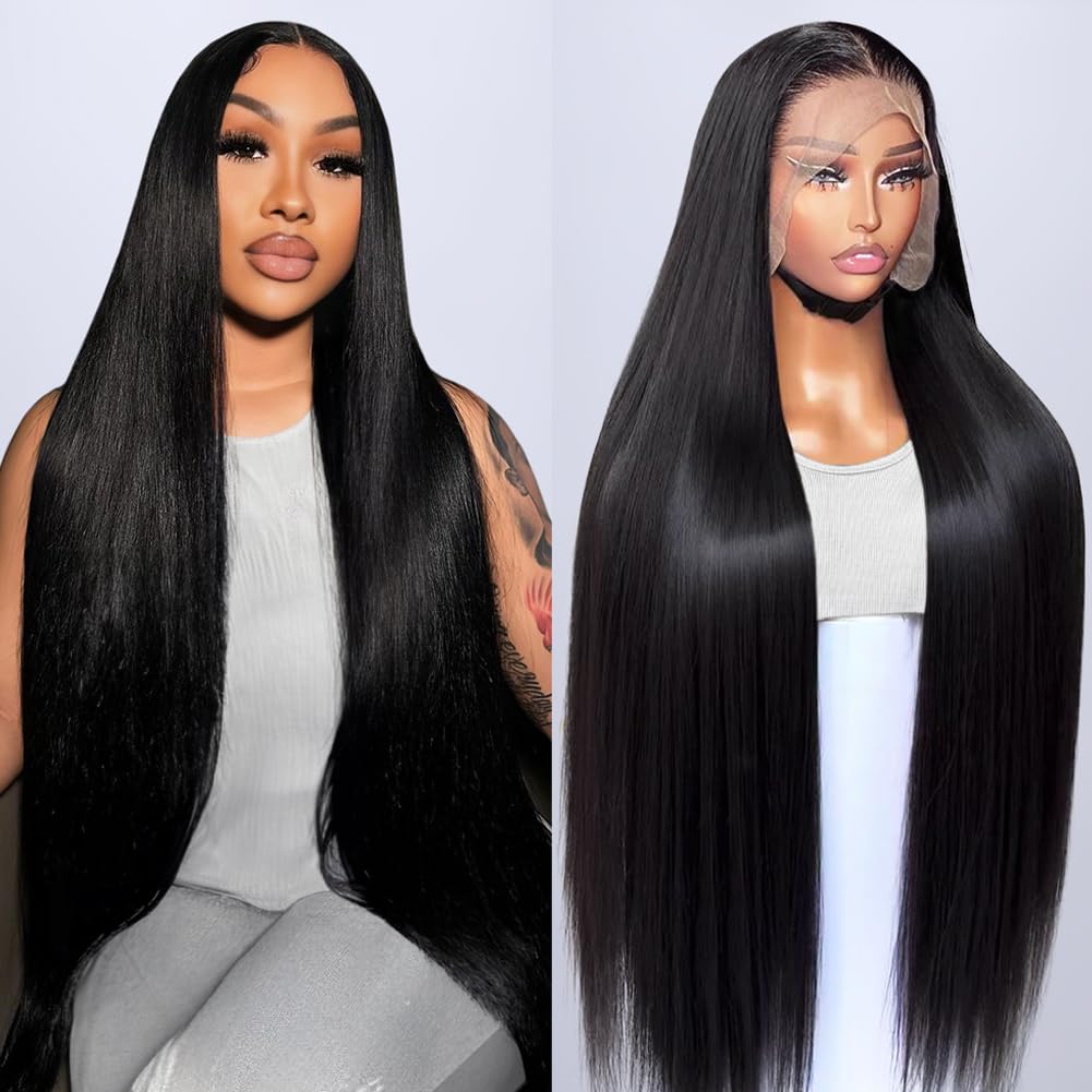BAISI perruque afro curl avec frange en noir en 100% vrais cheveux hum