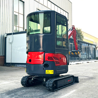 Mini-excavatrice sur chenilles diesel de haute qualité, 1,8 tonne, machine compacte de terrassement, pompe hydraulique pour moteur, certifiée CE, Chine