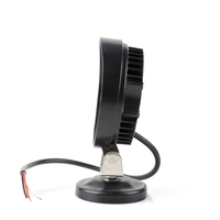 Lampe de travail LED 27W, lumière de travail LED ronde, rétrofit pour voiture, véhicule, SUV, camion, lumières de travail LED tout-terrain