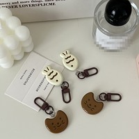 Mengda lindo gato y pez creativo regalo personalizado llavero mochila colgante pareja Internet celebridad colgante estudiante joyería