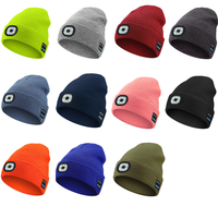 Berretto Lavorato a Maglia Personalizzato con Bluetooth 5.4 e Luce LED Ricaricabile |   Cappello Musicale in Acrilico OEM per Lavoro all'Aperto e Attività Notturne