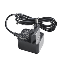 Adaptateur secteur mural DC 6W 5V 1A 6V 1A 12V 0.5A avec prise EU, en matériau PC, certifié CE RoHS, garantie 2 ans
