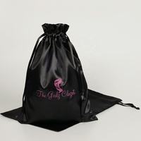 YCX Perruques en soie de luxe personnalisées Sacs d'emballage Sac cadeau de qualité avec cordon de serrage pour bijoux cosmétiques Lingerie Pochette en satin pour cheveux