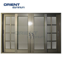 Ventana de aluminio personalizada, color bronce, puertas de aluminio, ventanas, mercado de Etiopía, ventana de realce de aluminio