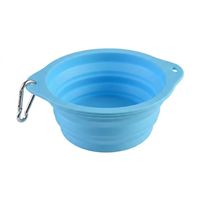 Bol de voyage pliable en silicone pour animaux de compagnie, 600 ml, automatique, moderne, solide, étanche, portable, pour nourriture et eau, sans BPA