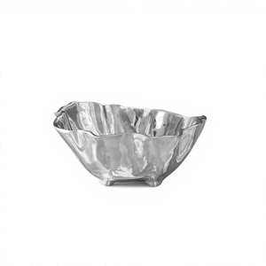 Bol en métal moderne fait main, finition polie, pour servir les aliments, plat décoratif, idéal pour offrir, technique de moulage à la main, bol à fruits pour la maison - Product Image 1
