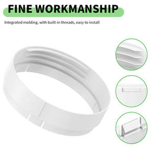 แผ่นกั้นพลาสติก ABS เส้นผ่านศูนย์กลาง 150 มม. ชิ้นส่วน<span class=keywords><strong>เครื่อง</strong></span><span class=keywords><strong>ปรับอากาศ</strong></span>ภายในบ้านแบบแมนนวล ทนทานต่อรังสียูวี ป้องกันการกัดกร่อน วัสดุคุณภาพสูง ท่อ - Product Image 3