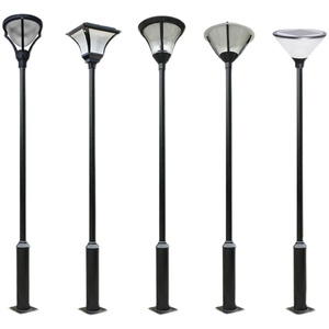 หลู่ยี่เหิงเซิงโคมไฟสนามพลังงานแสงอาทิตย์ 3 เมตร โคมไฟถนน LED อลูมิเนียม กันน้ำ สำหรับสวนกลางแจ้ง - Product Image 5
