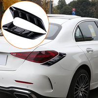 2 autocollants universels pour phares et feux arrière à motif fibre de carbone, accessoires décoratifs modifiés pour l'extérieur de la voiture