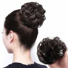 Fascia per capelli marrone scuro 8P stropicciata per capelli e accessori per acconciatura alta 20690546 - Product Image 1