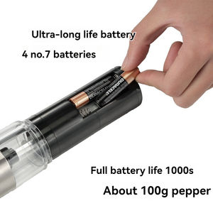 <span class=keywords><strong>Moulin</strong></span> à épices automatique pour cuisine, bouteille de <span class=keywords><strong>poivre</strong></span> électrique, sel de mer et <span class=keywords><strong>moulin</strong></span> à <span class=keywords><strong>poivre</strong></span> du <span class=keywords><strong>Sichuan</strong></span> - Product Image 2