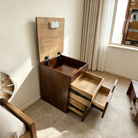 Table de chevet intelligente avec verrouillage NFC et compartiment caché, armoire de rangement latérale, meuble sécurisé minimaliste pour salon et chambre
