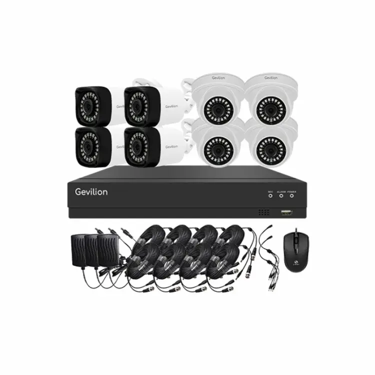Easy Set Up 8CH HD 1080P Night Vision AHD CCTV Security camera System Outdoor 8 Channel Cctv System DVR