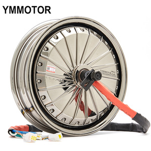 Motor de buje para motocicleta sin escobillas, impermeable, de alta potencia, 72V, 13 pulgadas, YM-HY-136000, venta al por mayor, con alto rendimiento de potencia - Product Image 3