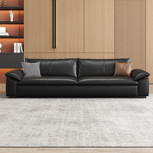 Ensemble <span class=keywords><strong>de</strong></span> canapés <span class=keywords><strong>en</strong></span> <span class=keywords><strong>cuir</strong></span> <span class=keywords><strong>italien</strong></span> <span class=keywords><strong>en</strong></span> gros, <span class=keywords><strong>mobilier</strong></span> <span class=keywords><strong>de</strong></span> <span class=keywords><strong>salon</strong></span>, canapé modulaire moderne <span class=keywords><strong>en</strong></span> <span class=keywords><strong>cuir</strong></span> véritable noir - Product Image 2