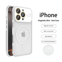 Étui de téléphone en silicone mat acrylique pour iPhone 15 14 13 2 Pro Max Plus avec protection de l'objectif de l'appareil photo, coque d'origine