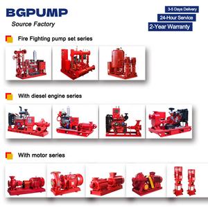 مضخة إطفاء 300 جالون في الدقيقة، 500 جالون في الدقيقة، 1000 جالون في الدقيقة، مضخة إطفاء ديزل ذات شفط مزدوج وعلبة منقسمة - Product Image 5