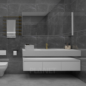 <span class=keywords><strong>Mobile</strong></span> <span class=keywords><strong>Bagno</strong></span> Moderno Doppio di Lusso 72 Pollici in Legno Nero Effetto Invecchiato per <span class=keywords><strong>Bagno</strong></span> - Product Image 3