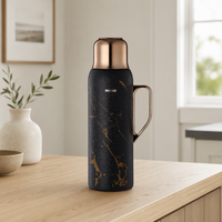 PINKAH NOUVEAU 1L 34OZ Carafe isotherme en acier inoxydable à double paroi anti-fuite avec infuseur, garde au chaud 24h