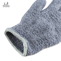 Gant de lavage de voiture en microfibre de luxe, super doux, à poils longs, en microfibre premium, pour le nettoyage des roues et des surfaces intérieures, avec cinq doigts
