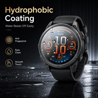 Kaca Film HD Clear Blue Light 9H Kompatibel dengan Garmin Fenix 8 E Pro AMOLED MicroLED Pelindung Layar Kaca Tempered