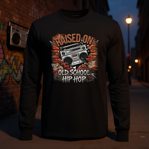 Camiseta de manga larga Raised On Old School Hip Hop - Product Image 3