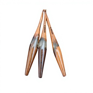 Wooden & Resin Fashion <b>Crochet</b> <b>Hook</b> Needles <b>Set</b> 20cm 3mm Colorful Convenient for Hand Knitting and <b>Crochet</b> DIY Crafts - Product Image 4