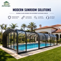 Serre de jardin en aluminium thermolaqué, kit autoportant pour jardin, patio ou véranda, directement de l'usine