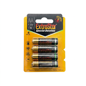 Nuove Batterie AA ExtroStar 1.5V 860mAh, Celle Saline a Lunga Durata, Confezione da 4 - Product Image 1