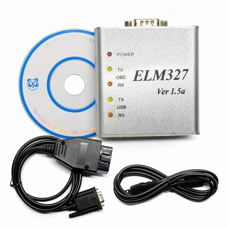 ELM327 USB Metal aluminum ELM 327 Metal case Elm 327 USB V1.5/V1.5a support all OBD2 OBDII protocols auto car diagnostic scanner