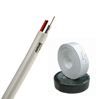 Cable Coaxial de Cobre/CCS RG59+2 Núcleos y 3 Núcleos para Cámaras de CCTV, Sistemas de Energía y Comunicación
