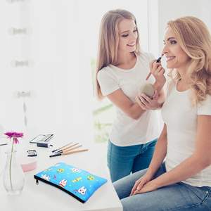 Bolsa de maquillaje de dientes personalizada de poliéster con bolsa de cremallera, bonita bolsa de cosméticos para enfermera, regalo de <span class=keywords><strong>dentista</strong></span> Dental para mujer - Product Image 5