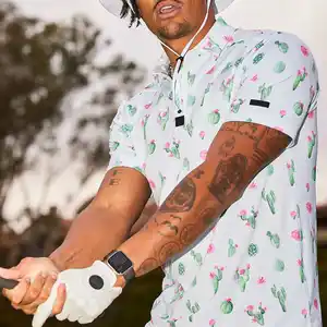 OEM Biểu Tượng Tùy Chỉnh Độ Ẩm Wicking Thể Thao Golf In Thăng Hoa Hoa Golf Polo Áo Sơ Mi Tùy Chỉnh Polo Áo Sơ Mi Cho Nam Giới - Product Image 1