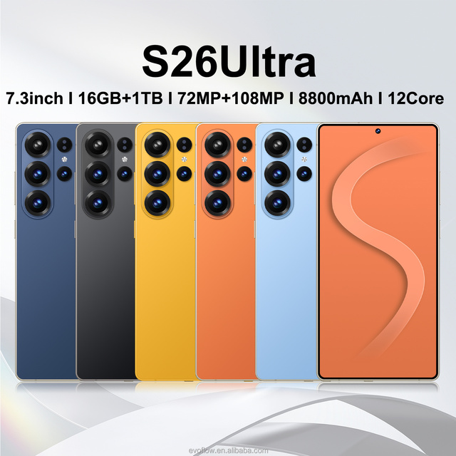 Unlocked Cell Smartphones 5g Big Screen Android 15 16GB S26 Ultra S26ultra Nothing Phone Gaming Mobile Phones