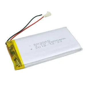 מחזור עמוק 603565 3.7V 2000mAh 7.4Wh סוללה ליפו 22000 14s zeee ליפו סוללת 11.1v 7s ליפו סוללת 25.9v לדיג