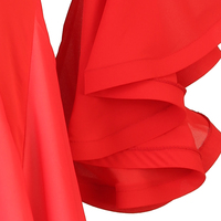 2023 élégant grande taille rouge danse de salon Costume louange et culte robe pour Matric Dance