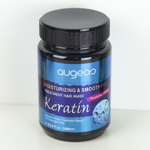 Set per la Cura dei <span class=keywords><strong>Capelli</strong></span> Ricci Brasiliani Biologici con Trattamento alla Cheratina e <span class=keywords><strong>Maschera</strong></span> per <span class=keywords><strong>Capelli</strong></span>, Etichetta Privata Augeas, 1000 ML, Disponibile - Product Image 4